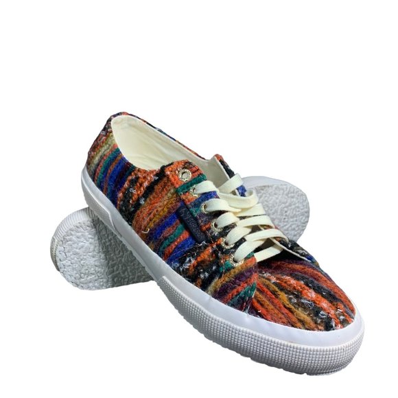 Superga Shoes - Superga 2750 Yarnsw Rainbow Yarn Chunky Shoe